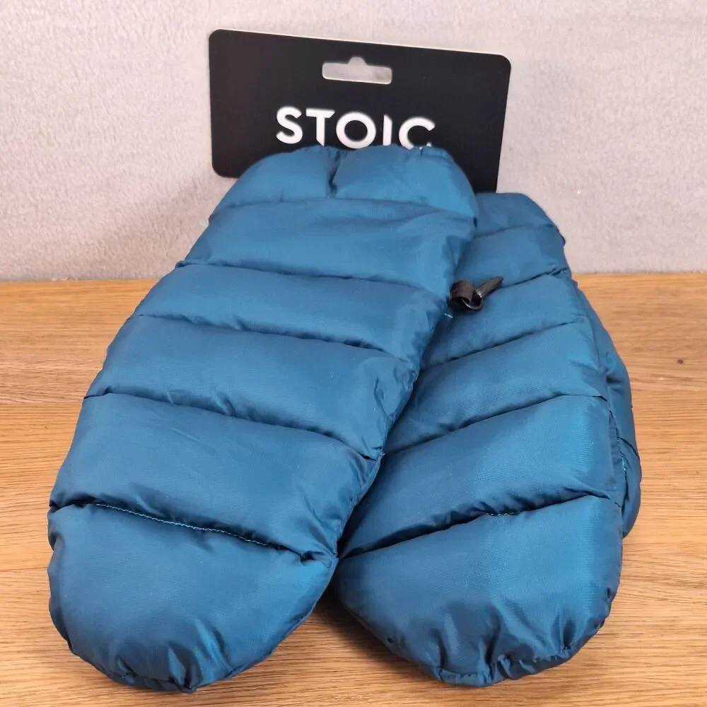 Stoic Primaloft Insulated Puffer Mittens Gloves Small Blue Water Resistant NWT